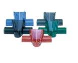 Slanggeleider, zwart diam. 19,05 mm x 2 x slangtule 3/4" - 19 mm