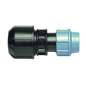 PE x metaal rechte verloop klemkoppeling, 34 x 25 mm
