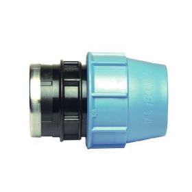 PE klemkoppeling 32 mm x 1/2'' bi.dr.