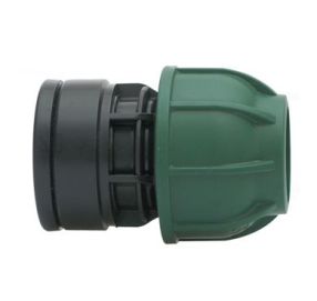 PE klemkoppeling 63 mm x 1 1/4" bi.dr. PN10