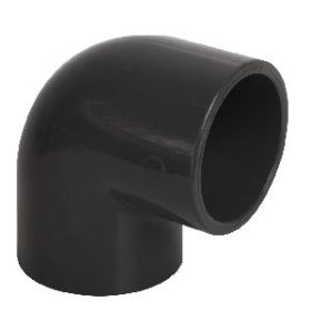 Knie PVC-U 90°, 90 x 90 mm