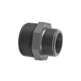 Draadnippel 2 x bu.dr. 2 1/2" x 1 1/4"