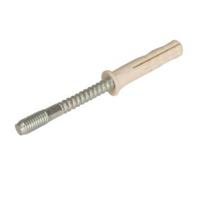 BIS stalen inslagpen + PA (polyamide) plug grijs 622, M8 x 80 mm