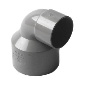 PVC Lijmverloopbocht 75 x 50 mm, 90°, M/M