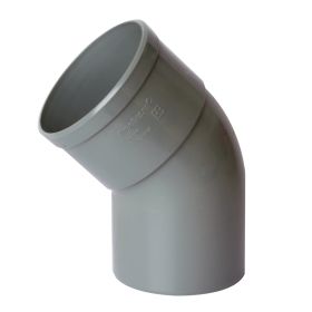 RWA lijmbocht 100 mm 45° M/S grijs
