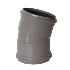 PVC buitenriolering bocht 160 mm, 15°, M/M, SN4