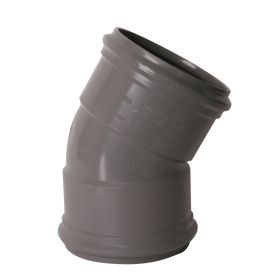 PVC buitenriolering bocht 160 mm, 30°, M/M, SN4