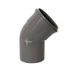 PVC buitenriolering bocht 160 mm, 45°, M/S, SN8