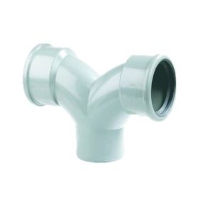 PVC buitenriolering flexibel stroom T-stuk, 125 mm 88°, SN8