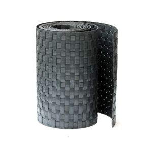 FENSOBAND Vlechtband WICKER H:190 mm antraciet Nieuw L:253 cm